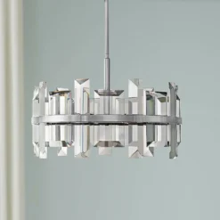 Hinkley Odette 24" Wide Polished Nickel Pendant Light
