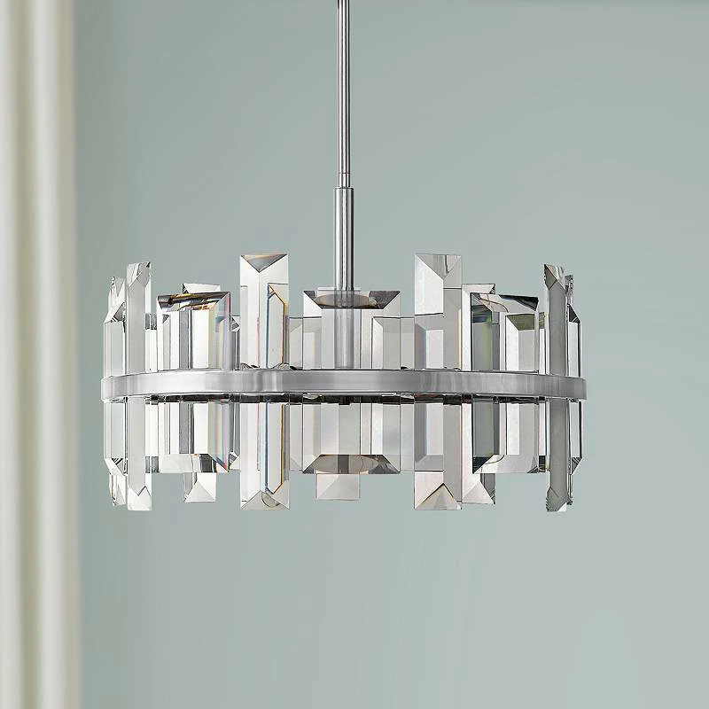 Hinkley Odette 24" Wide Polished Nickel Pendant Light 3 Hinkley Odette 24" Wide Polished Nickel Pendant Light