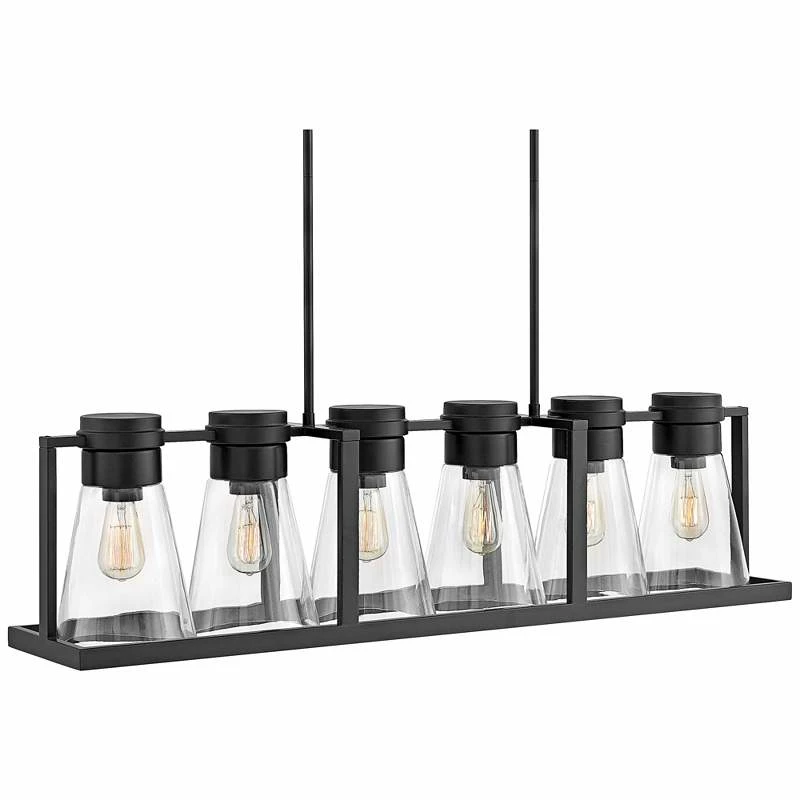 Hinkley Refinery 43 3/4"W Black Kitchen Island Light Pendant 4 Hinkley Refinery 43 3/4"W Black Kitchen Island Light Pendant - Image 2