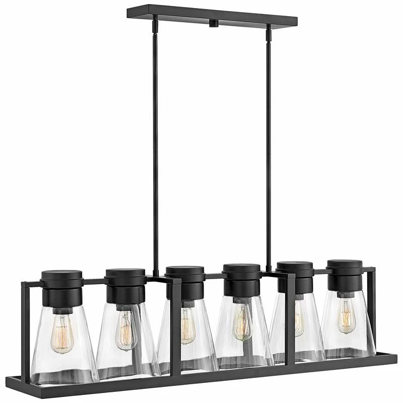 Hinkley Refinery 43 3/4"W Black Kitchen Island Light Pendant 5 Hinkley Refinery 43 3/4"W Black Kitchen Island Light Pendant - Image 3