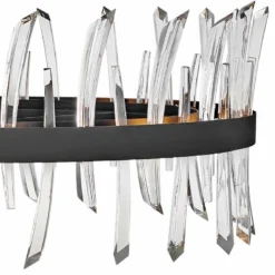 Hinkley Revel 36 1/4" Wide Black And Crystal Pendant Light -Outlet The Radiantix Store hinkley revel 36 and one quarter inch wide black and crystal pendant light 86n01views1