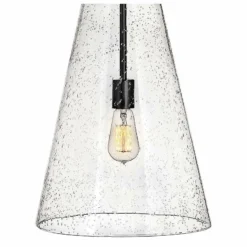 Hinkley Vance 13" Wide Satin Black And Glass Pendant Light -Outlet The Radiantix Store hinkley vance 13 inch wide satin black and glass pendant light 86m60views1