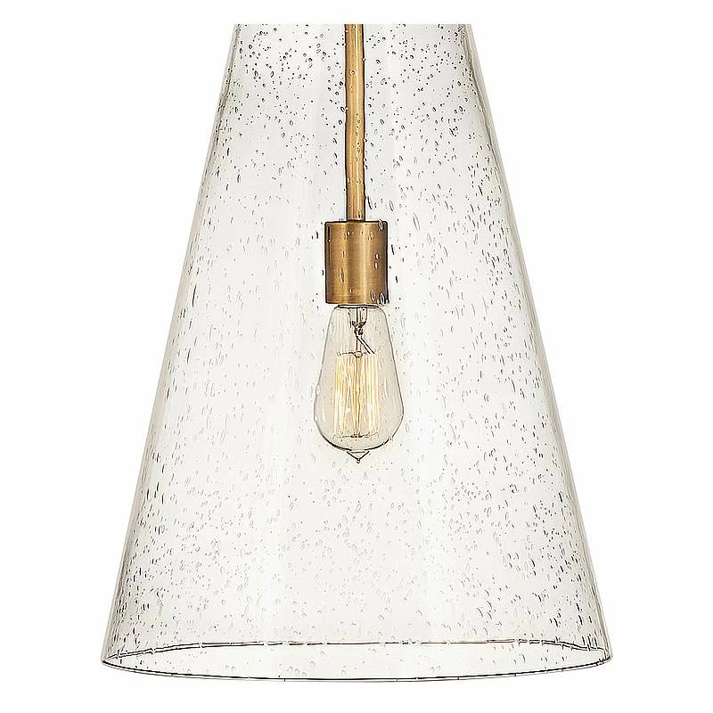 Hinkley Vance 13"W Heritage Brass And Glass Pendant Light 5 Hinkley Vance 13"W Heritage Brass And Glass Pendant Light - Image 3