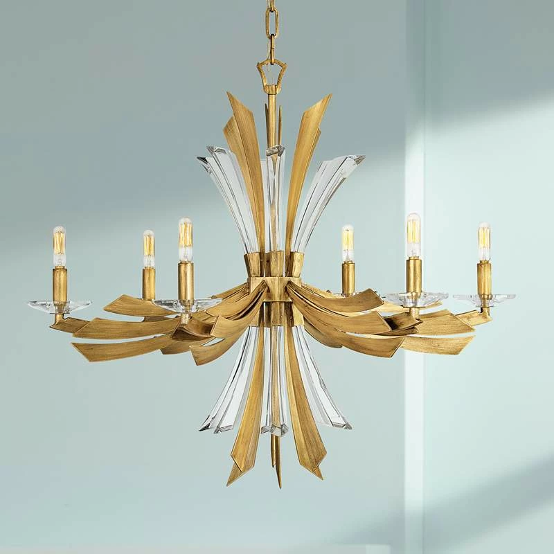 Hinkley Vida 29 1/4"W Burnished Gold 6-Light Chandelier 3 Hinkley Vida 29 1/4"W Burnished Gold 6-Light Chandelier