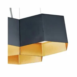 Maxim Honeycomb 16" Wide Black And Gold 3-Light LED Pendant Light -Outlet The Radiantix Store honeycomb 16 inch wide black and gold 3 light led pendant light 75h32views1