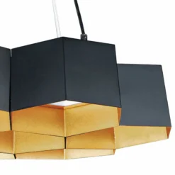 Maxim Honeycomb 22 1/2" Wide Black Gold 7-Light LED Pendant Light -Outlet The Radiantix Store honeycomb 22 and one half inch wide black gold 7 light led pendant light 75g87views1