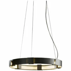 Hubbardton Forge Aura Pendant 28.9" Dark Smoke Glass Ring Pendant -Outlet The Radiantix Store hubbardton forge aura pendant 28 9 inch dark smoke glass ring pendant 751t2views3