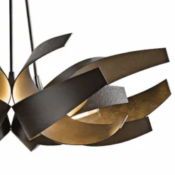 Hubbardton Forge Corona 35"W Smoke 6-Light Chandelier -Outlet The Radiantix Store hubbardton forge corona 35 inchw smoke 6 light chandelier 6r325views1