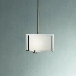 Hubbardton Forge Exos Delta 8" Wide White Glass Mini Pendant