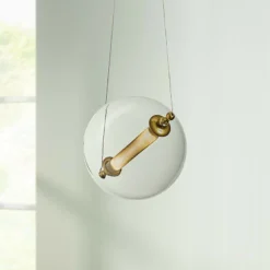 Hubbardton Forge Otto Sphere 16" Wide 2-Light Black Pendant