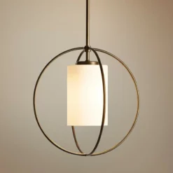 Hubbardton Forge Rhythm 11 1/4"W Dark Smoke Mini Pendant