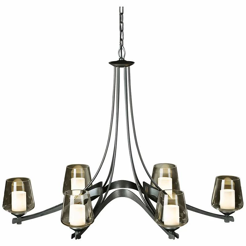 Hubbardton Forge Ribbon Collection 38 1/2" Wide Chandelier 4 Hubbardton Forge Ribbon Collection 38 1/2" Wide Chandelier - Image 2