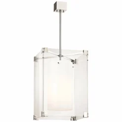 Hudson Valley Achilles 18"W Polished Nickel Pendant Light