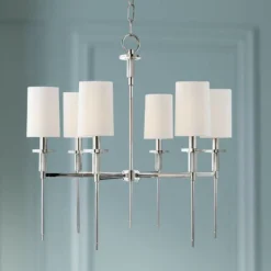 Hudson Valley Amherst 25" Wide Polished Nickel Chandelier