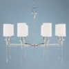 Hudson Valley Amherst 32" Wide Polished Nickel Chandelier -Outlet The Radiantix Store hudson valley amherst 32 inch wide polished nickel chandelier v3770cropped