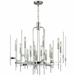 Hudson Valley Bari 30" Wide Polished Nickel Modern Chandelier -Outlet The Radiantix Store hudson valley bari 30 inch wide polished nickel modern chandelier 8h057