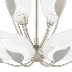 Hudson Valley Blossom 29" Wide Silver Leaf Chandelier -Outlet The Radiantix Store hudson valley blossom 29 inch wide silver leaf chandelier 326e0views2