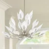 Hudson Valley Blossom 55" Wide Silver Leaf Chandelier 1 Hudson Valley Blossom 55" Wide Silver Leaf Chandelier -Outlet The Radiantix Store hudson valley blossom 55 inch wide silver leaf chandelier 336e0cropped