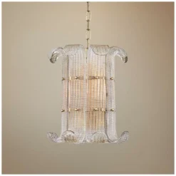 Hudson Valley Brasher 14 1/2"W 4-Light Aged Brass Chandelier