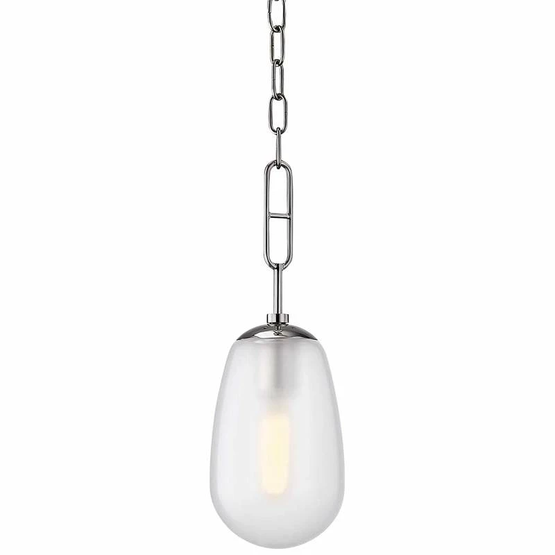 Hudson Valley Bruckner 6" Wide Polished Nickel Mini Pendant 4 Hudson Valley Bruckner 6" Wide Polished Nickel Mini Pendant - Image 2