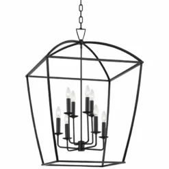 Hudson Valley Bryant 24" Wide Aged Iron 8-Light Pendant -Outlet The Radiantix Store hudson valley bryant 24 inch wide aged iron 8 light pendant 97w89