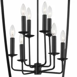 Hudson Valley Bryant 24" Wide Aged Iron 8-Light Pendant -Outlet The Radiantix Store hudson valley bryant 24 inch wide aged iron 8 light pendant 97w89views1