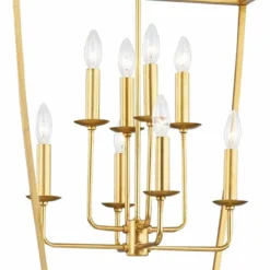 Hudson Valley Bryant 24" Wide Gold Leaf 8-Light Pendant -Outlet The Radiantix Store hudson valley bryant 24 inch wide gold leaf 8 light pendant 438e0views1