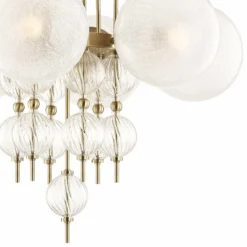Hudson Valley Calypso 27 1/4"W Aged Brass 6-Light Chandelier -Outlet The Radiantix Store hudson valley calypso 27 and one quarter inchw aged brass 6 light chandelier 44v93views1