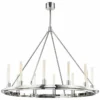Hudson Valley Chambers 45" Wide Nickel 12-Light Chandelier -Outlet The Radiantix Store hudson valley chambers 45 inch wide nickel 12 light chandelier 59c88