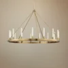 Hudson Valley Chambers 58" Wide Aged Brass Round Ring Chandelier -Outlet The Radiantix Store hudson valley chambers 58 inch wide aged brass round ring chandelier 59c89cropped
