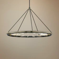 Hudson Valley Chambers 58" Wide Old Bronze 15-Light Pendant