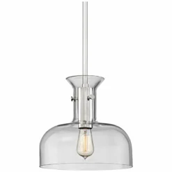 Hudson Valley Coffey 12" Wide Polished Nickel Pendant Light