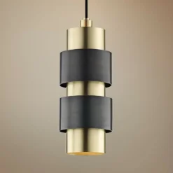 Hudson Valley Cyrus 6" Wide Old Bronze Mini Pendant