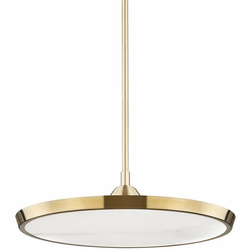 Hudson Valley Draper 20 1/4"W Aged Brass LED Pendant Light 4 Hudson Valley Draper 20 1/4"W Aged Brass LED Pendant Light - Image 2