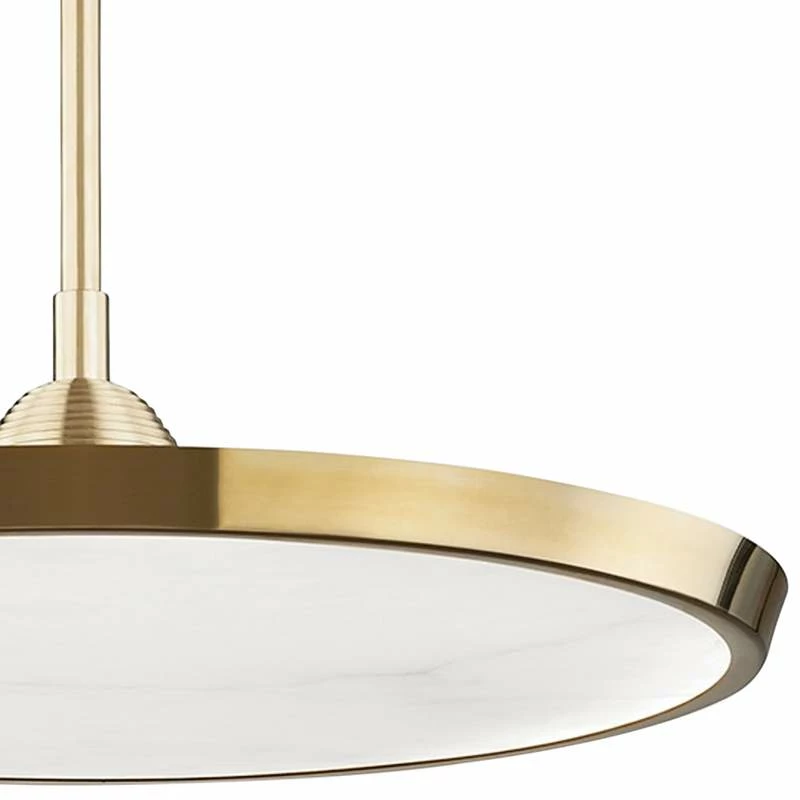 Hudson Valley Draper 20 1/4"W Aged Brass LED Pendant Light 5 Hudson Valley Draper 20 1/4"W Aged Brass LED Pendant Light - Image 3