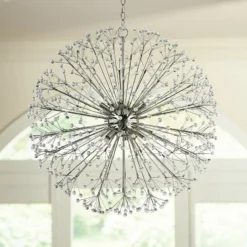 Hudson Valley Dunkirk 30" Wide Polished Nickel Chandelier