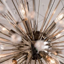 Hudson Valley Dunkirk 30" Wide Polished Nickel Chandelier -Outlet The Radiantix Store hudson valley dunkirk 30 inch wide polished nickel chandelier 9p012views2