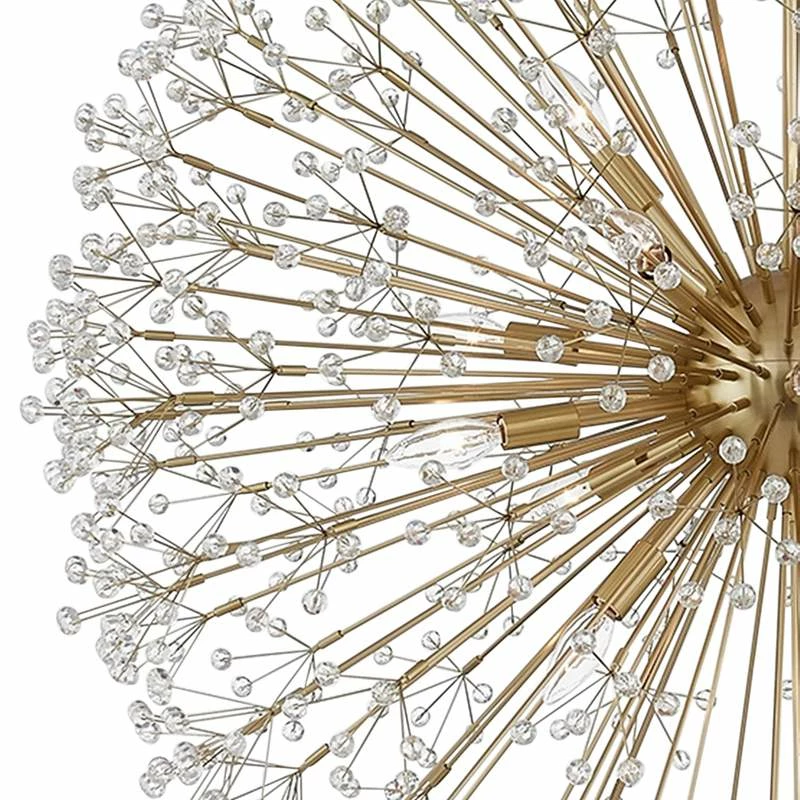 Hudson Valley Dunkirk 40" Wide 16-Light Brass Crystal Globe Chandelier 5 Hudson Valley Dunkirk 40" Wide 16-Light Brass Crystal Globe Chandelier - Image 3