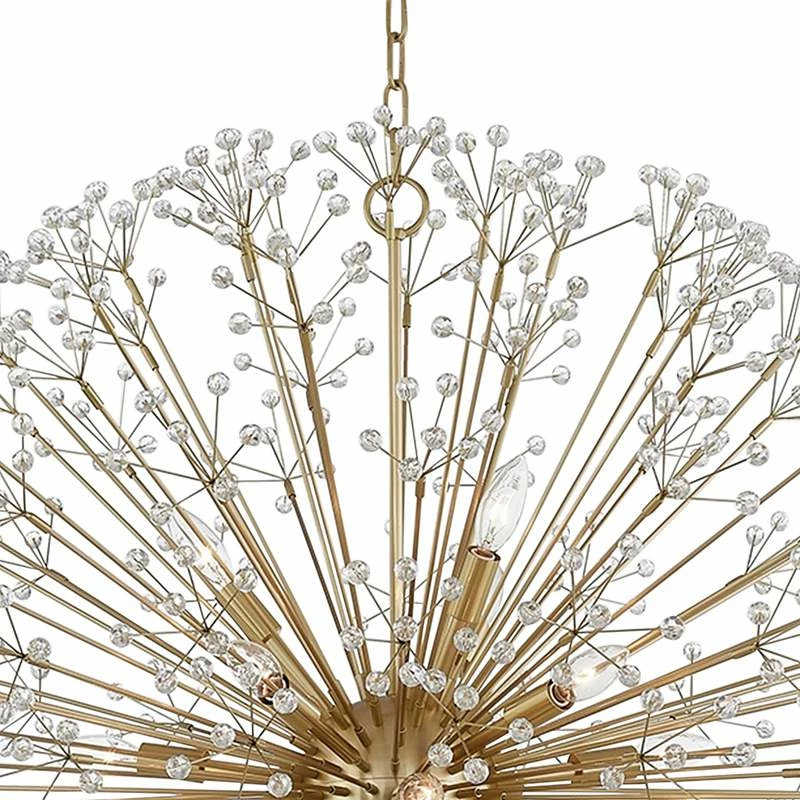 Hudson Valley Dunkirk 40" Wide 16-Light Brass Crystal Globe Chandelier 6 Hudson Valley Dunkirk 40" Wide 16-Light Brass Crystal Globe Chandelier - Image 4