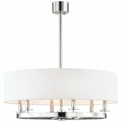 Hudson Valley Durham 30 1/2" Wide Nickel 6-Light Pendant