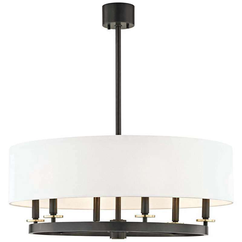 Hudson Valley Durham 30 1/2" Wide Old Bronze 6-Light Pendant 4 Hudson Valley Durham 30 1/2" Wide Old Bronze 6-Light Pendant - Image 2