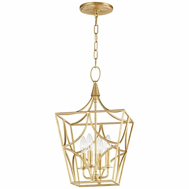 Hudson Valley Green Point 11 3/4"W Gold 4-Light Mini Pendant 4 Hudson Valley Green Point 11 3/4"W Gold 4-Light Mini Pendant - Image 2