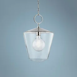 Hudson Valley Greene 11 3/4"W Polished Nickel Mini Pendant