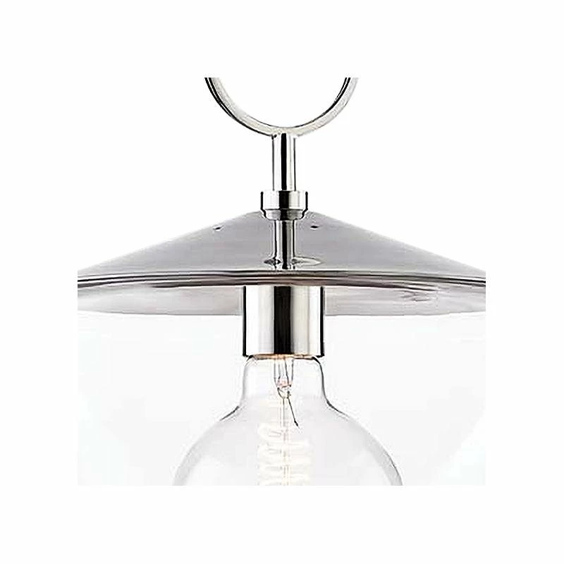 Hudson Valley Greene 11 3/4"W Polished Nickel Mini Pendant 5 Hudson Valley Greene 11 3/4"W Polished Nickel Mini Pendant - Image 3