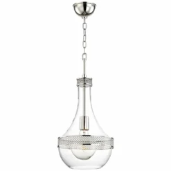 Hudson Valley Hagen 10 3/4"W Polished Nickel Mini Pendant