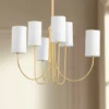 Hudson Valley Harlem 27 1/2"W Aged Brass 6-Light Chandelier -Outlet The Radiantix Store hudson valley harlem 27 and one half inchw aged brass 6 light chandelier 673r1cropped