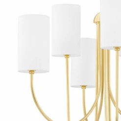 Hudson Valley Harlem 27 1/2"W Aged Brass 6-Light Chandelier -Outlet The Radiantix Store hudson valley harlem 27 and one half inchw aged brass 6 light chandelier 673r1views1