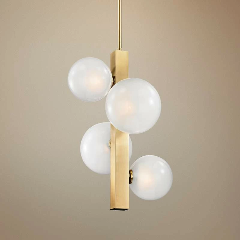 Hudson Valley Hinsdale 21 1/4" Wide Aged Brass Pendant Light 3 Hudson Valley Hinsdale 21 1/4" Wide Aged Brass Pendant Light