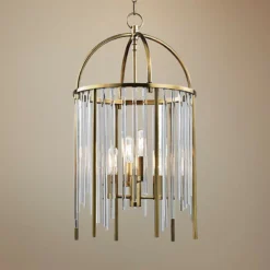 Hudson Valley Lewis 13" Wide Aged Brass Pendant