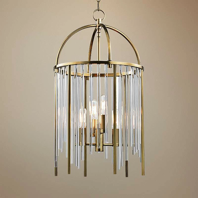 Hudson Valley Lewis 13" Wide Aged Brass Pendant 3 Hudson Valley Lewis 13" Wide Aged Brass Pendant